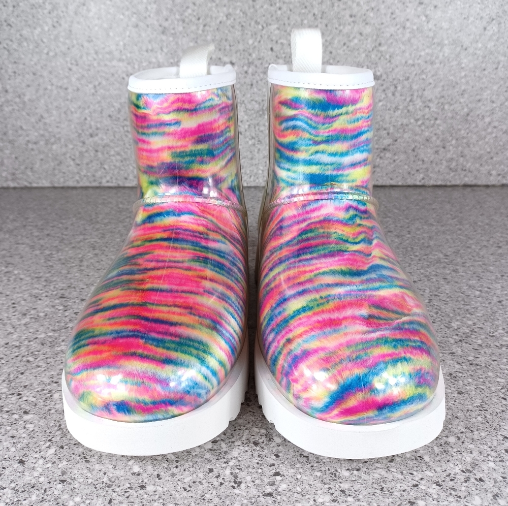 UGG Australia Women's Classic Colorful Clear Mini Pixelate Boots - Picture 3 of 9